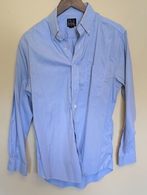 Jos. A. Bank Light Blue Button-Down Dress Shirt 16 / 33 Slim Fit